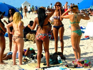 Group of Beautiful Black Girls in 
Sexy Bikinis on the Beach #3 - © 2012 Jimmy Rocker 
Photography