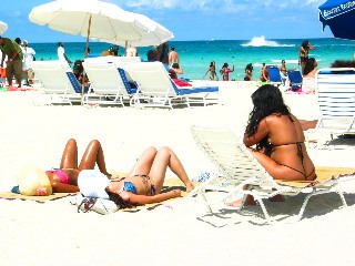 Outstanding Bikini Thong Babe 
Getting the Perfect Beach Tan #3 - © 2012 Jimmy Rocker 
Photography