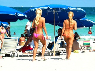 Stunning Blonde Bikini Beauties 
Show Off Tiny Sexy Bikinis on the Beach #2 - © 2012 Jimmy Rocker 
Photography