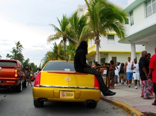 Gold SOBE Cadillac - © 2009 Jimmy Rocker Photography