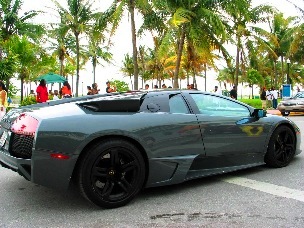 SoBe Grey Lamborghini #3 - © 2009 Jimmy Rocker Photography