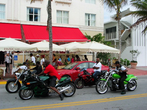 South Beach Motorcycle Riders - © 2009 Jimmy Rocker Photography
